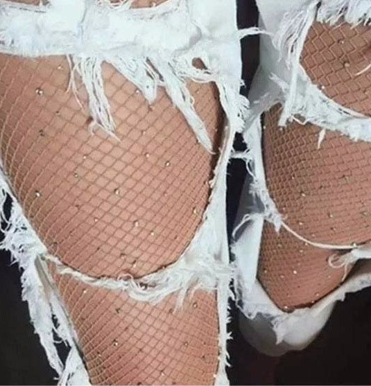 Rhinestone Fishnets