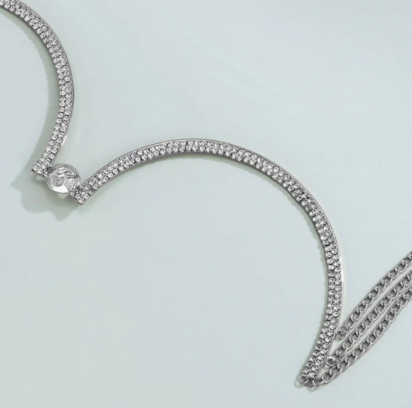 Adorned chest necklace