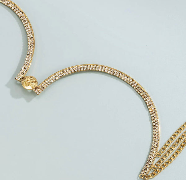 Adorned chest necklace