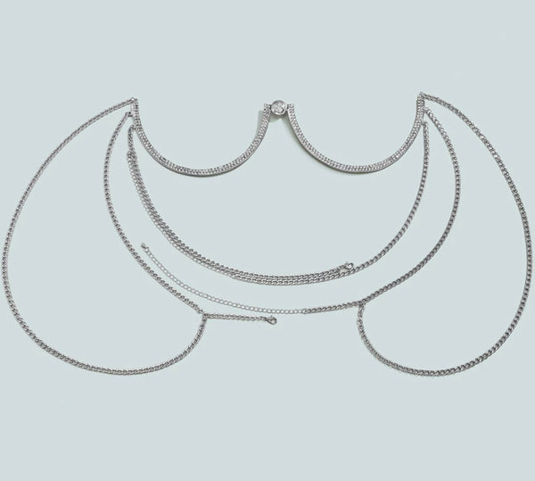 Adorned chest necklace